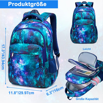 LEDAOU school backpack for boys, teenagers, girls, kids. Waterproof, lightweight, and spacious. Perfect for school gifts.