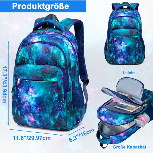 LEDAOU school backpack for boys, teenagers, girls, kids. Waterproof, lightweight, and spacious. Perfect for school gifts.