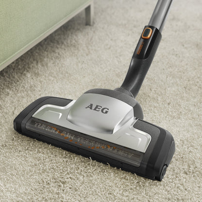 AEG AZE119 Power Turbo Nozzle for carpets (carpet nozzle, optimal suction power, deep cleaning, pet hair pick-up, ideal for pet owners, fits vacuum cleaners with 36 mm oval tube, grey)
