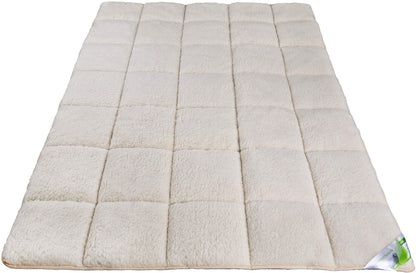 franknature - Underblanket made of lambswool with Merino wool mattress topper 90x200