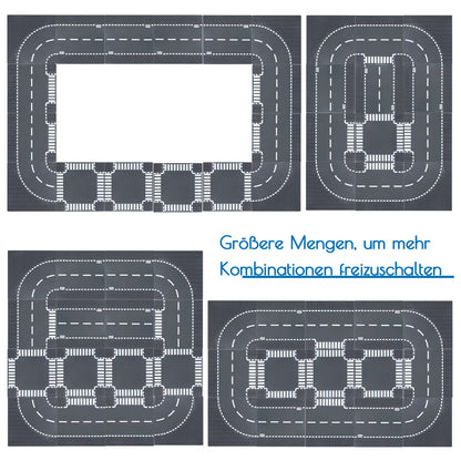 Celawork building plates for roads, cities, road tiles, classic bricks, compatible with most popular brands. 25.5 * 25.5cm plate set for creative play, educational toy.