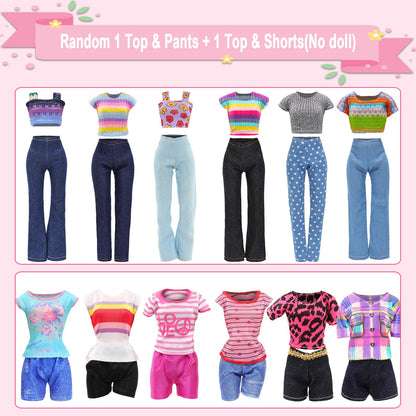 Miunana wardrobe 101 doll clothing accessories closet dresses shoes hangers necklaces crowns bag accessories for 11.5 inch dolls