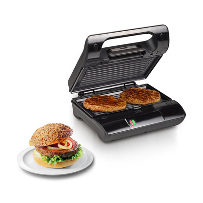 Princess Contact Grill 117001, sandwich maker with removable grill plates, 700 watts, 23x13cm grilling surface, 0.75m cable length, non-stick coated