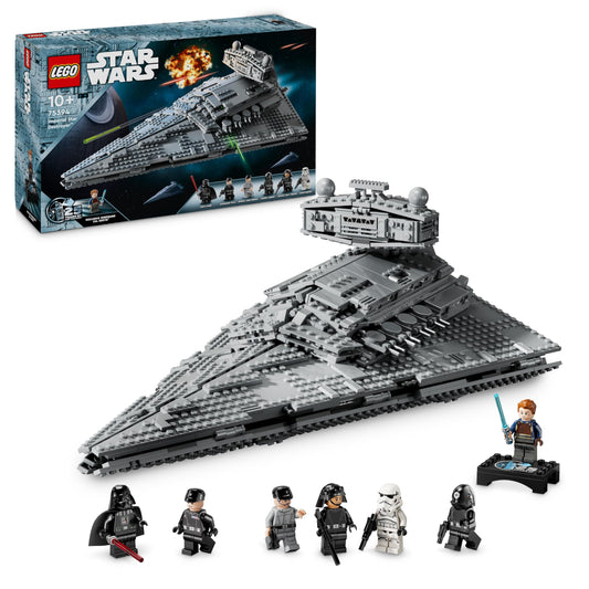 LEGO Star Wars 75394 Imperial Star Destroyer - spaceship toy with detailed interior and 7 minifigures - birthday gift for boys aged 10 and up and adult fans