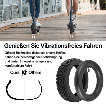 Satgoo E Scooter Tire 8 1/2 x 2, Offroad Terrain Tire + Thickened Inner Tube - Superior Grip, Comfortable - Various Complex Roads, 50/75-6,1-8,5 inch Tire for Xiaomi Pro 2/1S/Mi 3 etc.