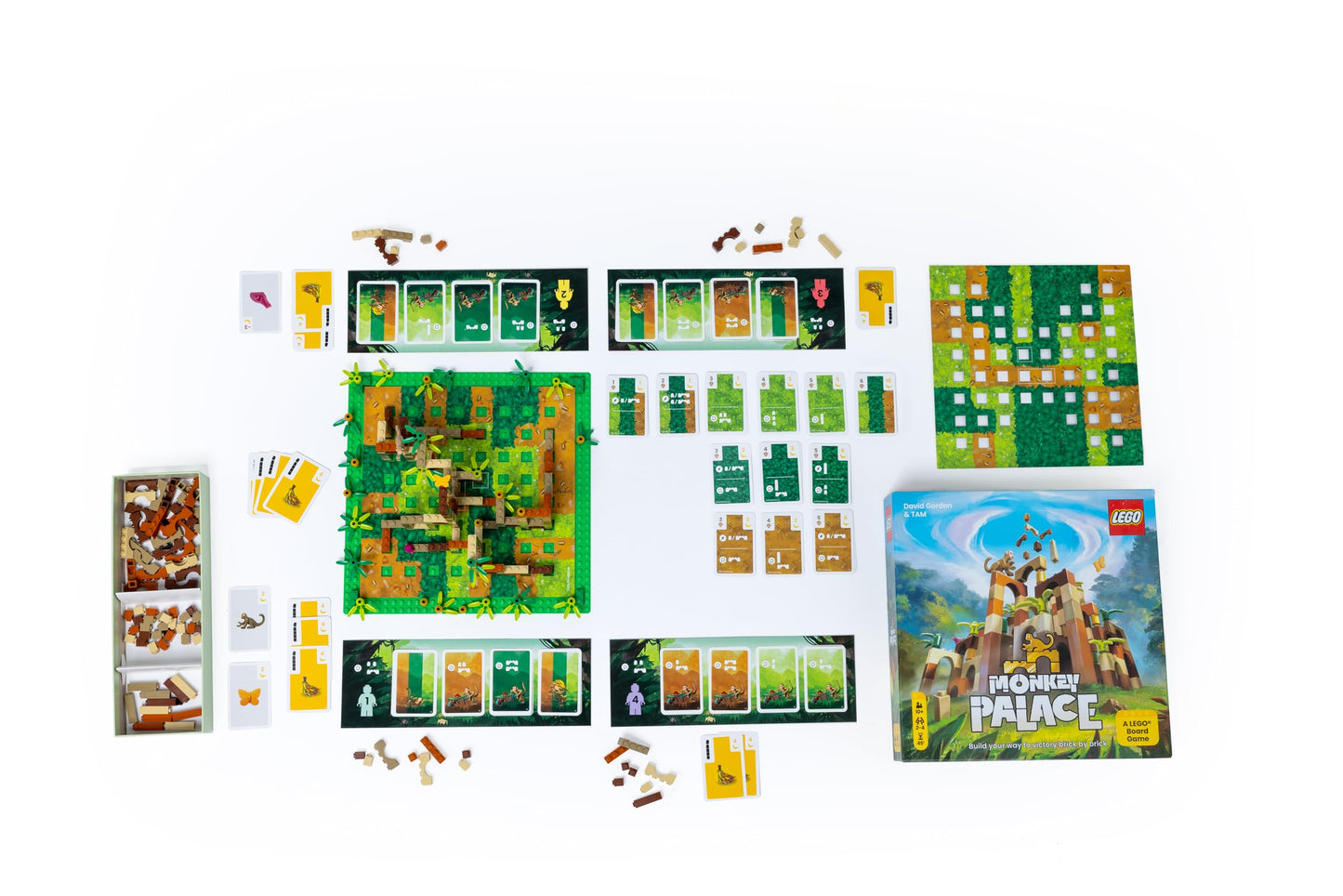 Asmodee - Monkey Palace: A Lego board game - brick by brick to the grandest palace! Fun family building game for kids and adults - Ages 10+, 2-4 players, 45 minutes per game.