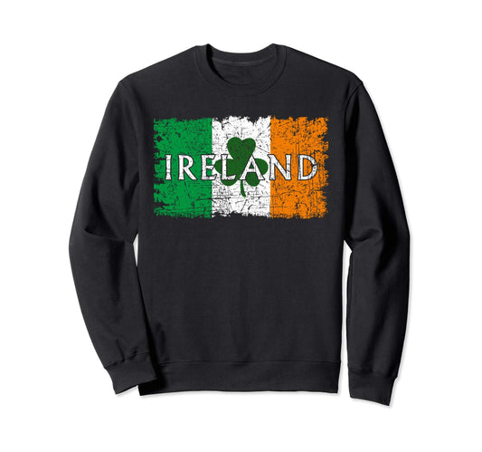 Irland Kleeblatt St. Paddys Tag Irische Flagge St. Patricks Tag Sweatshirt