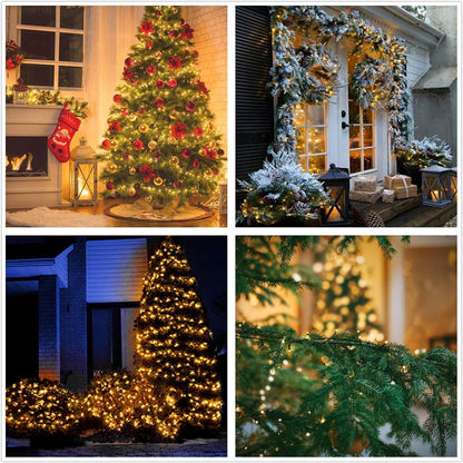 Avoalre 2000 LEDs String Lights 50M Christmas Lights Outdoor with EU Plug 8 Modes Waterproof Cluster String Lights for Christmas Garden Party Birthday Wedding, Warm White