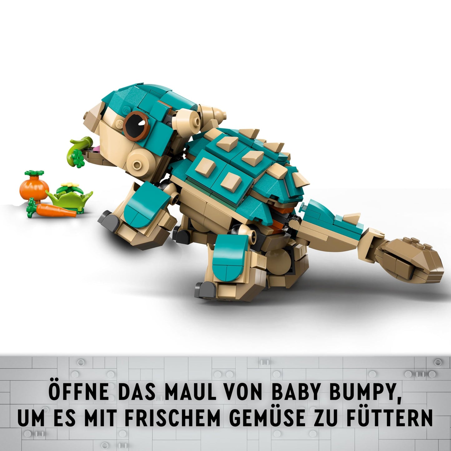 LEGO Jurassic World Baby Bumpy: Ankylosaurus, buildable toy dinosaur for fans of Jurassic World: Camp Cretaceous, gift for boys and girls aged 7+ 76962