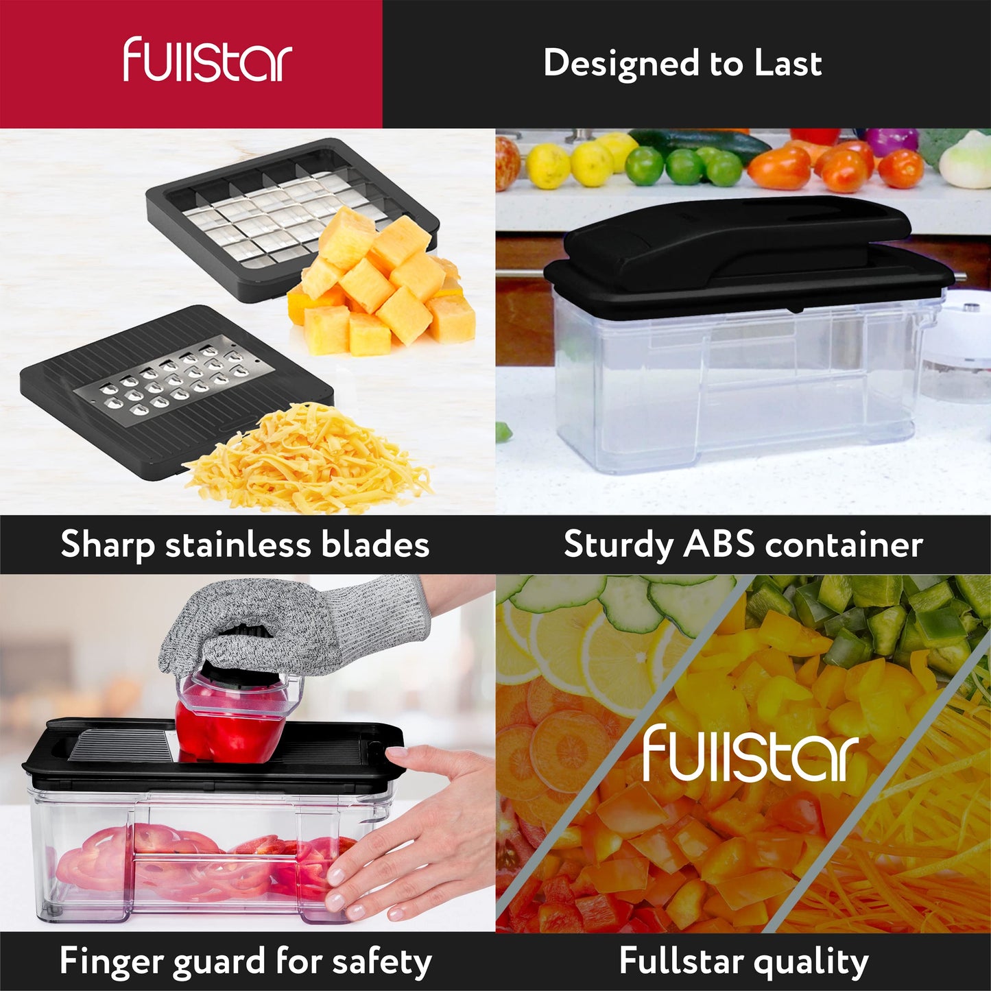 Vegetable slicer mandoline vegetable slicer cucumber slicer onion slicer potato slicer fruit slicer grater for vegetables and cheese julienne cutter (all-in-1 black)