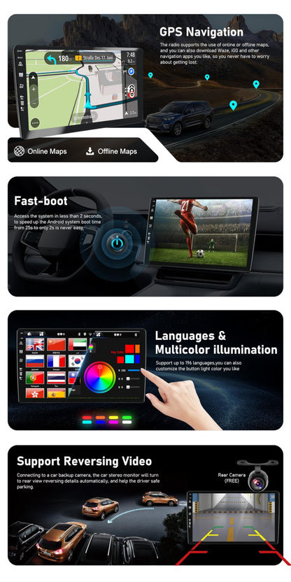 JOYX Android 12 car stereo fits Mercedes-Benz E-Class W211 | CLS Class W219 | rear camera Canbus microphone FREE | 2G+32G | 2 Din | 7 inch | WITH SWC 4G WiFi DAB Bluetooth 5.0 Steering Wheel Control