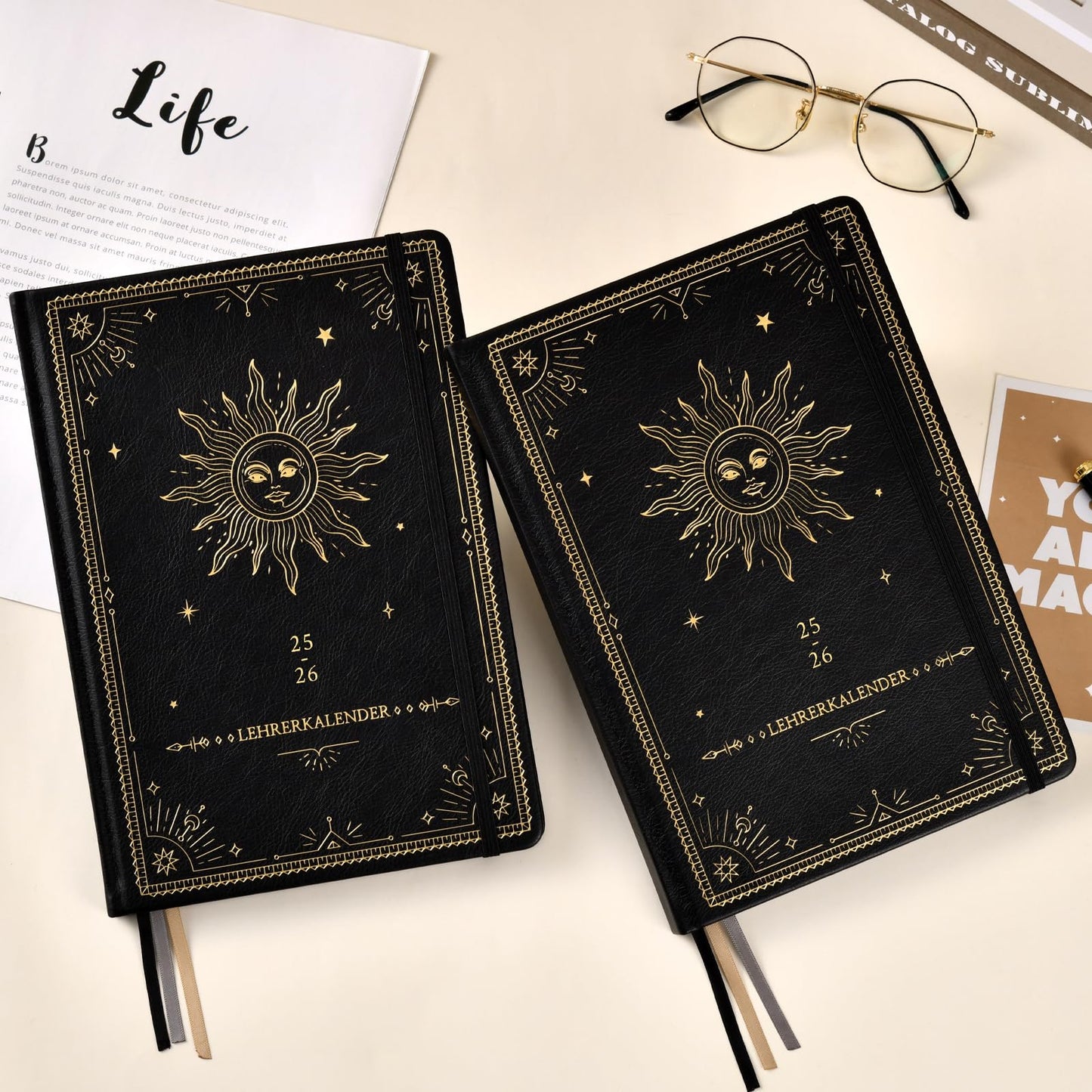 Teacher planner 2025 2026, teacher planner 2025 2026 a5 from August 2025 to July 2026, school planner 2025 2026 for teachers, 17.5x25 cm, hardcover teacher planner, slip pocket, black.