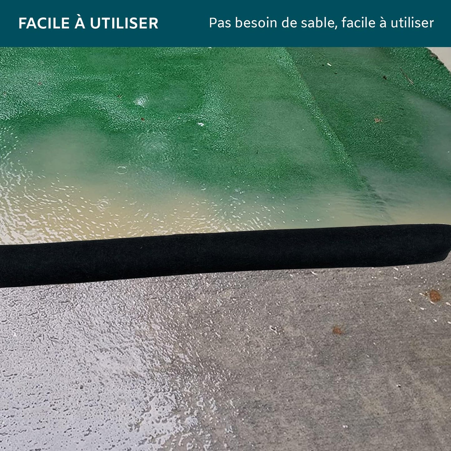 4 pieces Water-activated Flood Barriers, 150 cm, for front door, Flood Bags without sand for garage and basement (150 cm - 4 pieces)