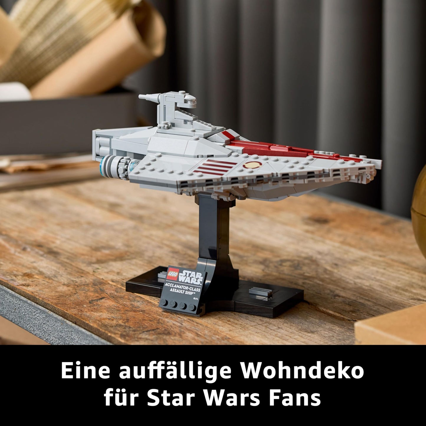 LEGO Star Wars 75404 Assault Ship of the Acclamator class from Attack of the Clones - Starship for collecting, building, and displaying - fantasy building set - gift for adult and teenage fans