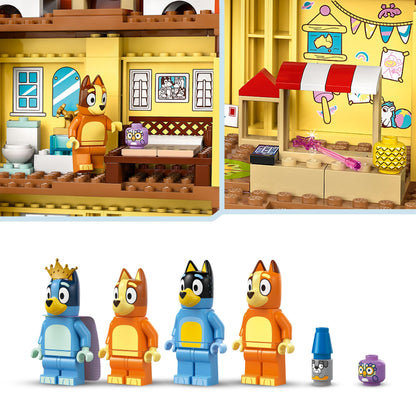 LEGO Bluey: Bluey's Family House Toy - Modular Playset with Multiple Rooms, a Garden, 4 Minifigures & Fun Accessories - Birthday Gift for 4+ Year Old Girls & Boys or TV Show Fans - 11203
