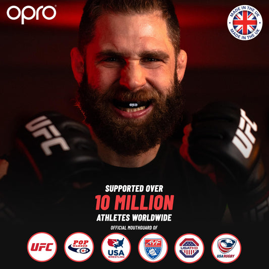OPRO mouth guard - Gold-level dental protection for boxing, combat sports, MMA, adults & kids - self-fitting shield for hockey, kickboxing, rugby - premium fit - with dental warranty