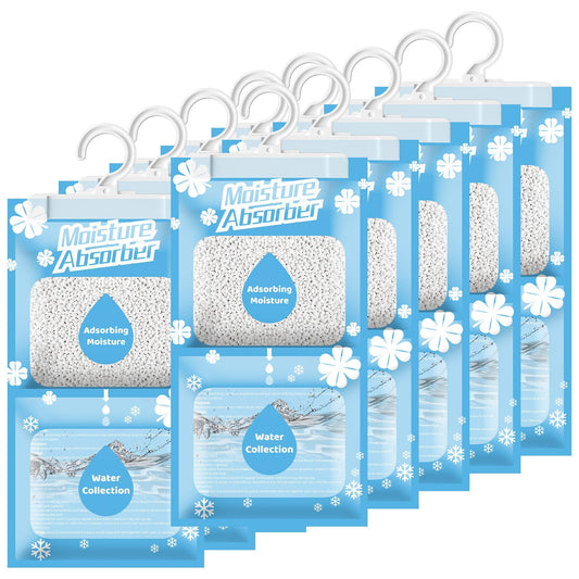 Boadw 10x230G Hanging Dehumidifier, Wardrobe Moisture Absorber for Basement, Bedroom, Bathrooms, against Moisture Anti-Mold Deodorizing Desiccant Bag