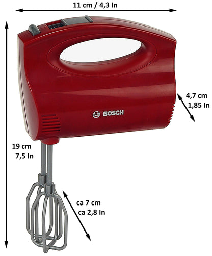 Theo Klein 9574 Bosch hand mixer | Battery-operated mixer with rotating beaters | Toy for children aged 3 and up & Amazon Basics - Baby cells (C) Batteries 1.2V (5000mAh Ni-MH), 4-pack