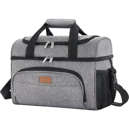 Lifewit 23L large cooler bag for 27/32/48 cans, insulated lunch bag, lightweight, portable cooler bag, double layer for picnic, beach, work, travel.