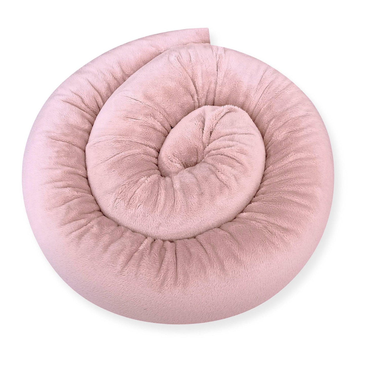 Bebeloo bed snake, bed roller, bed pillow, side sleeper pillow, nursing pillow, cuddle pillow, bed surround, draft stopper (pastel pink, 300 cm)