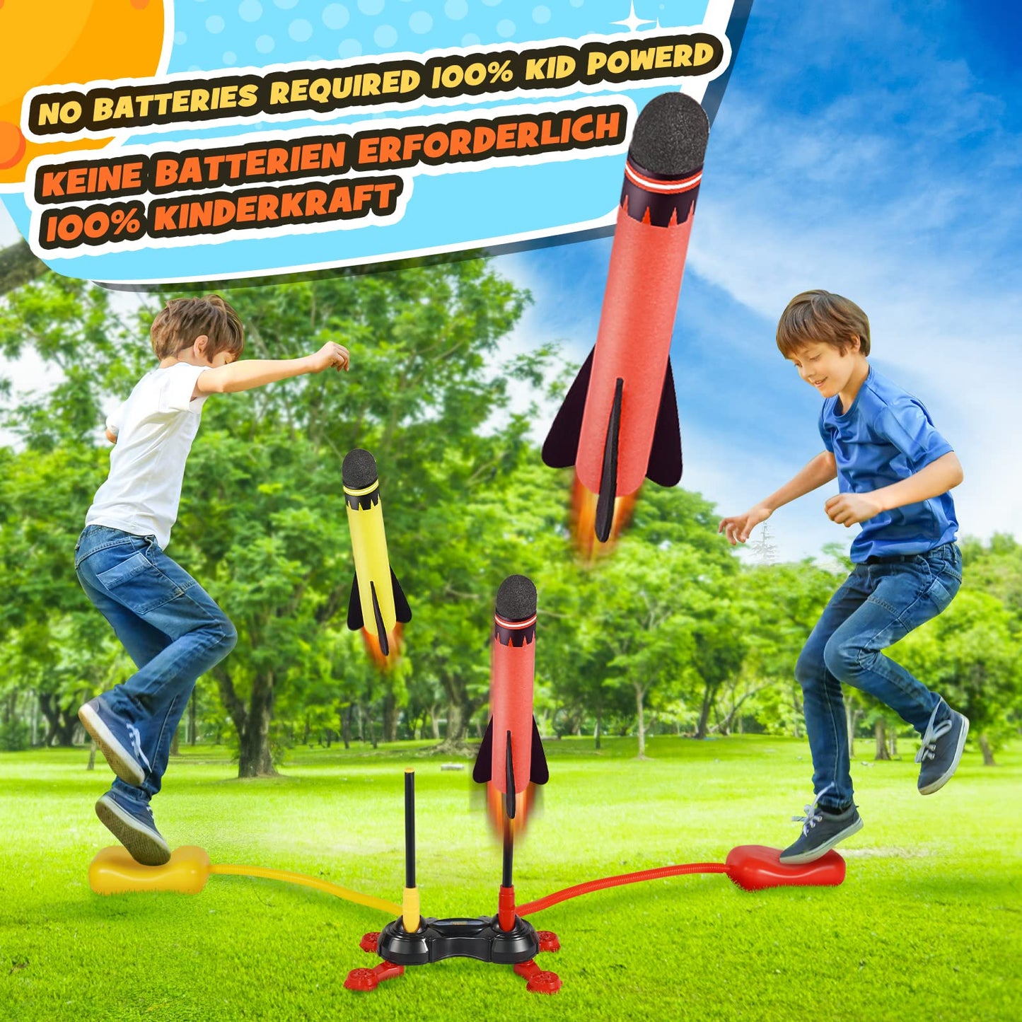 Start playing toy for 3-12 years old boy rocket kids toy Christmas children's day gift children garden toy for outside outdoor games