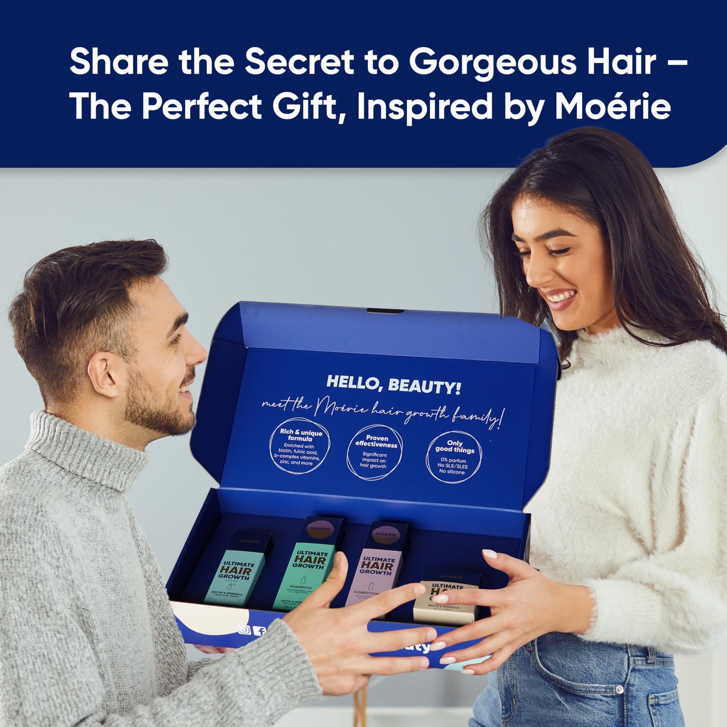 MOÉRIE Hair Growth Enhancing Mineral Shampoo for longer, thicker, and fuller hair - vegan, paraben-free hair products for all hair types, reverses hair loss (Shampoo)