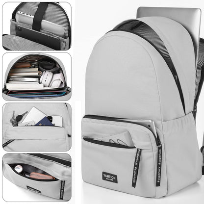 YAMTION School Backpack for Teenage Boys & Girls, fits 17.3 Inch Laptop, Backpack for Women, Men City Backpack for University, Travel, Leisure