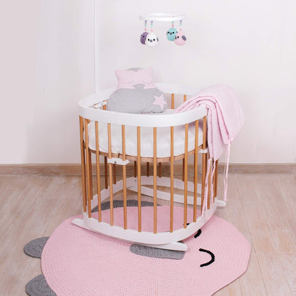 tweeto® rocking function for baby bed 7in1 rocker cradle base - BEECH - swing bed swing baby sleep aid