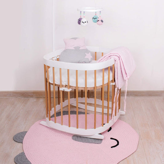 tweeto® rocking function for baby bed 7in1 rocker cradle base - BEECH - swing bed swing baby sleep aid