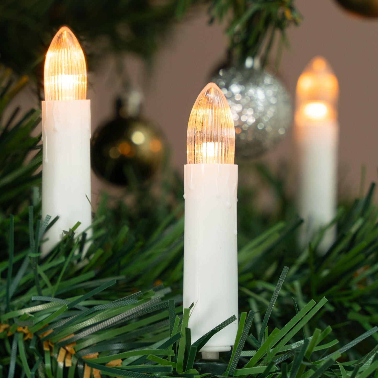 Nipach GmbH 30 LED String Lights Christmas Tree Decoration for Indoor Use Candle Lights XMAS