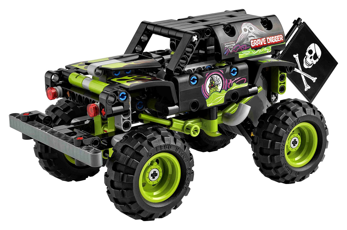 Lego Technic 4-set: 42118 Monster Jam Grave Digger, 42149 Monster Jam Dragon, 42150 Monster Jam Monster Mutt Dalmatian & 30710 Compact Loader