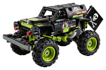 Lego Technic 4-set: 42118 Monster Jam Grave Digger, 42149 Monster Jam Dragon, 42150 Monster Jam Monster Mutt Dalmatian & 30710 Compact Loader