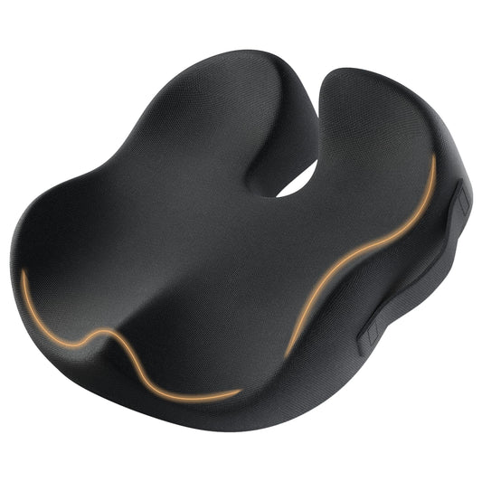 ProtoArc Seat Cushion Office Chair Ergonomic, Orthopedic Seat Cushion Relieves Coccyx, Sciatica, Hip, Memory Foam Cushion for Wheelchair, Car, Plane, All-Day Comfort Coccyx Cushion