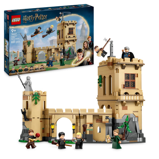 LEGO Harry Potter Hogwarts Castle: Flying Lessons adventure playset with 6 collectible minifigures, including Draco Malfoy & Professor McGonagall. Roleplay set for boys and girls ages 9+ 76447