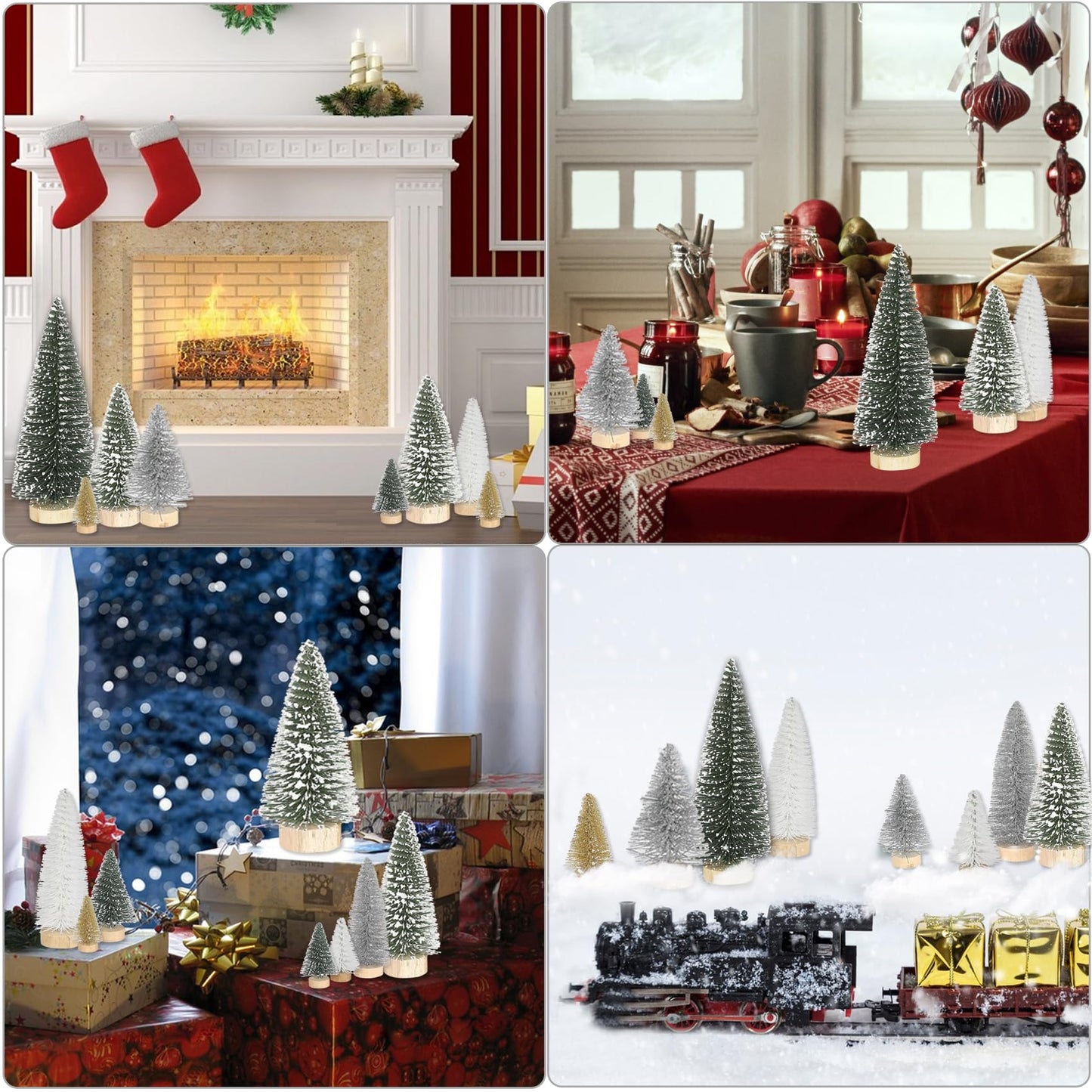 21 pieces of mini Christmas tree decor