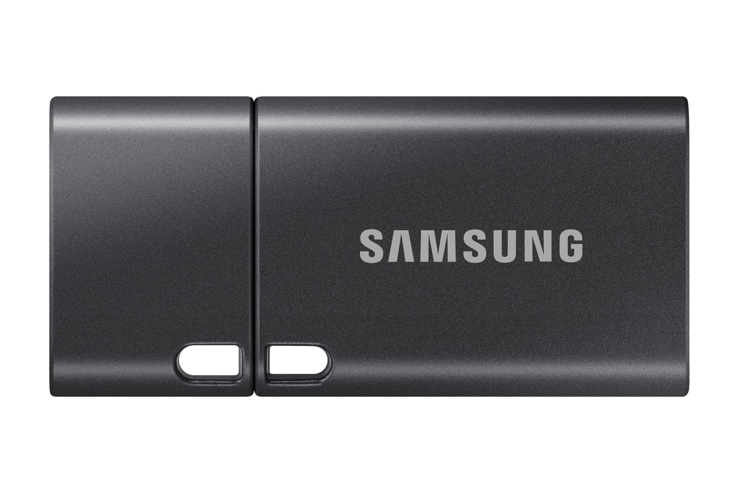 Samsung USB-C flash drive, 512GB capacity, with read speeds up to 400MB/s and write speeds up to 110MB/s. Compatible with notebooks, tablets, and smartphones. Color: Titan Gray. Model: MUF-512DA4/APC.
