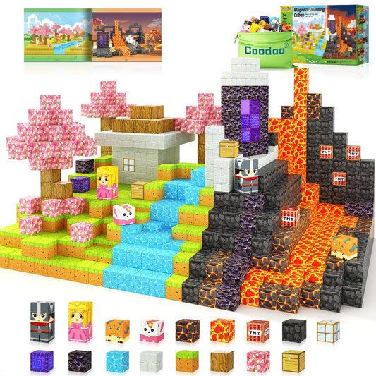 Magnetic building blocks - Build My Magnetic World Magic Portal Set, Magnetic Tiles Toddler Toys Outdoor Toys for Boys and Girls ages 3+, Creative Kids Games Children's Toys