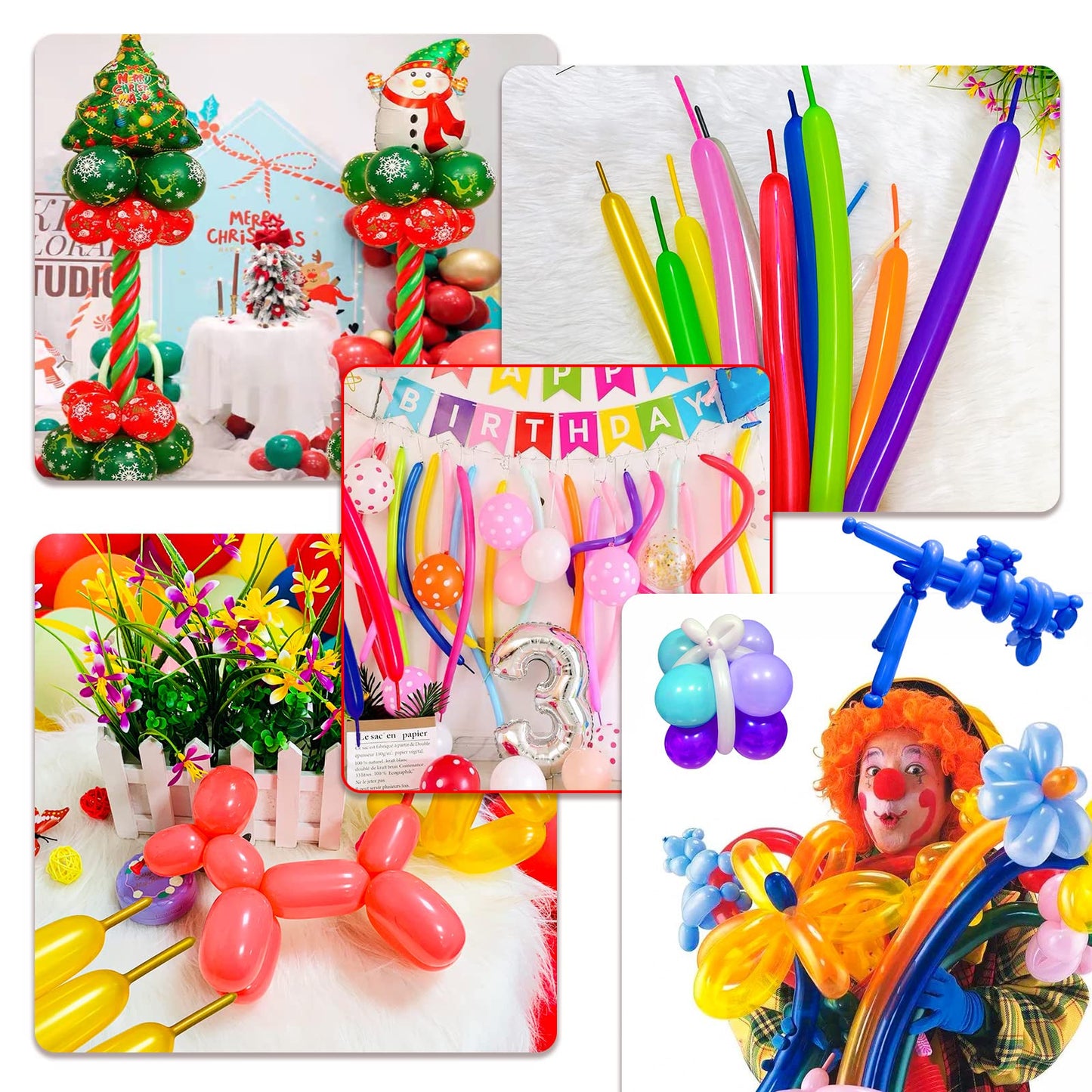 HYKJNBW Magic animal twisting balloons, perfect for wedding and birthday party decorations, 100 pieces (Gold)