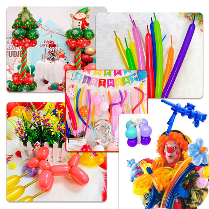 HYKJNBW Magic animal twisting balloons, perfect for wedding and birthday party decorations, 100 pieces (Gold)