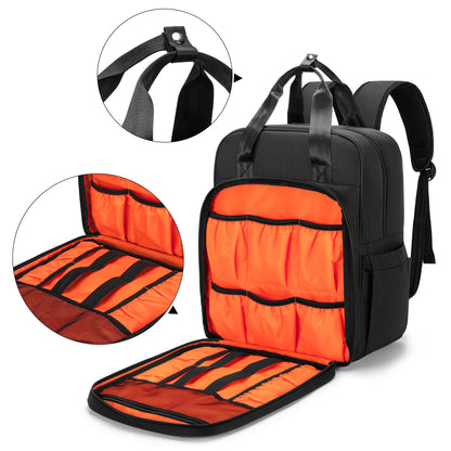 CURMIO Cocktail Shaker Set Bag, Storage Bag for Bartender Sets, Carry Bag for Barkeeper Set, Travel Bag for on the go, Cocktail Party or Wedding (NO COCKTAIL ACCESSORIES), Black