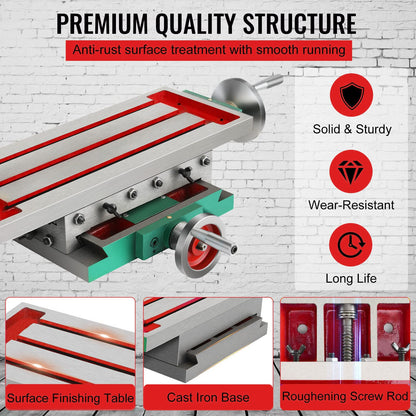 Multi-functional cross table milling machine coordinate table spindle drilling machine 450X170mm metal expert cast iron column drilling machine