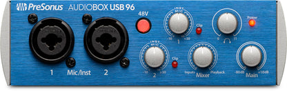 PreSonus AudioBox 96 Studio - USB audio interface bundle for recording and production with microphone, headphones & software.
