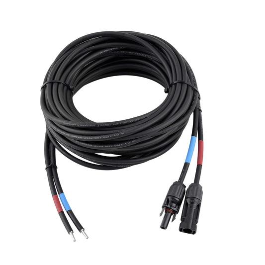 4mm² professional connection cable for solar module to solar charge controller. Enjoy the 8m long connection cable.