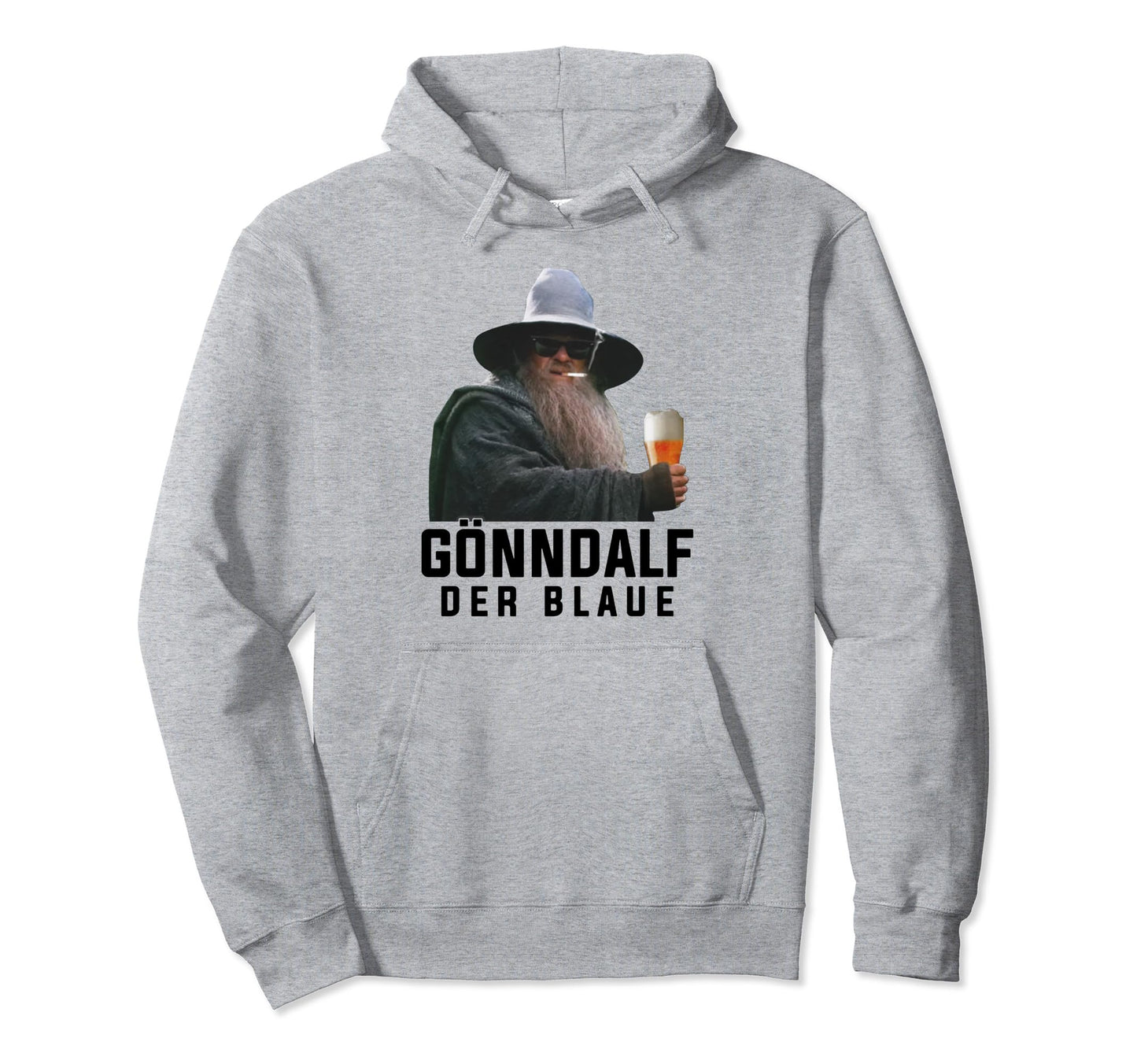 Gandalf the Blue beer drinker drinking beer Pullover Hoodie