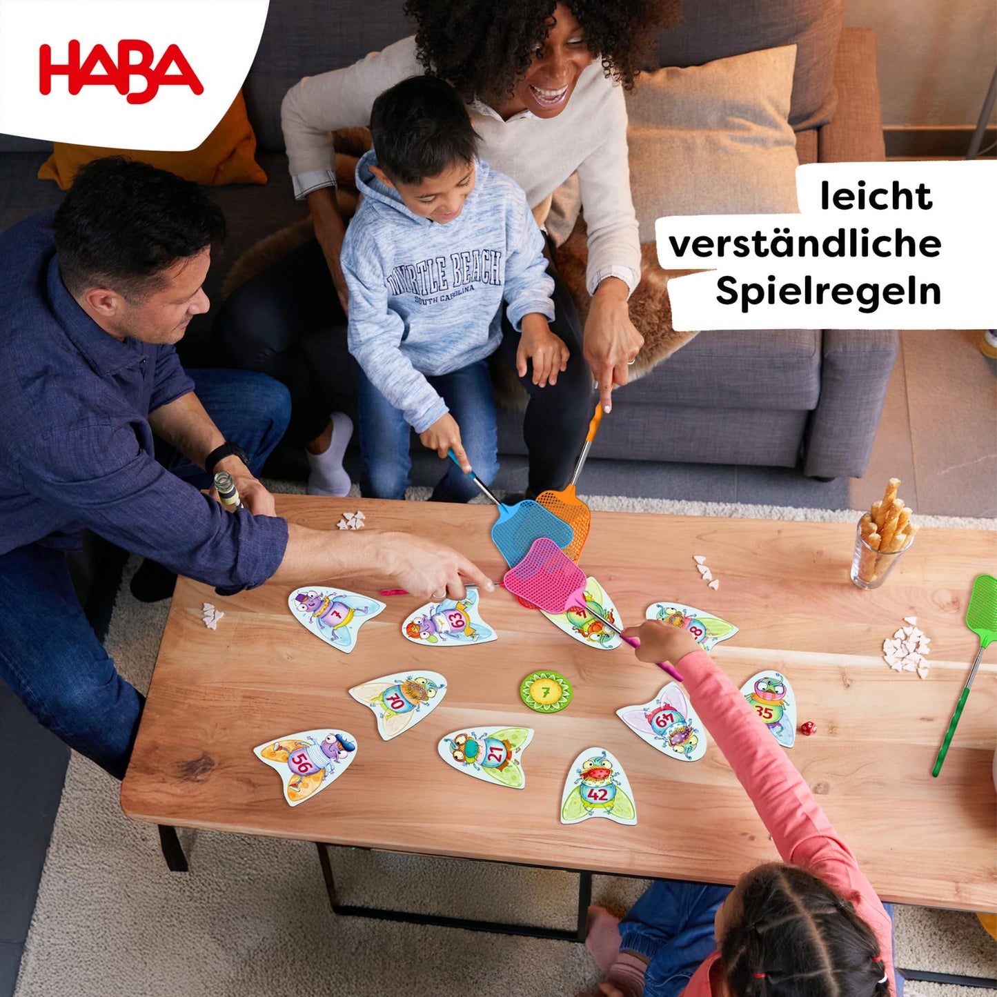HABA 3X4=Clap - Exciting educational game for 2-6 players ages 8 and up. Promotes basic multiplication and concentration. Fun reaction game for practicing math skills. - 2012173001