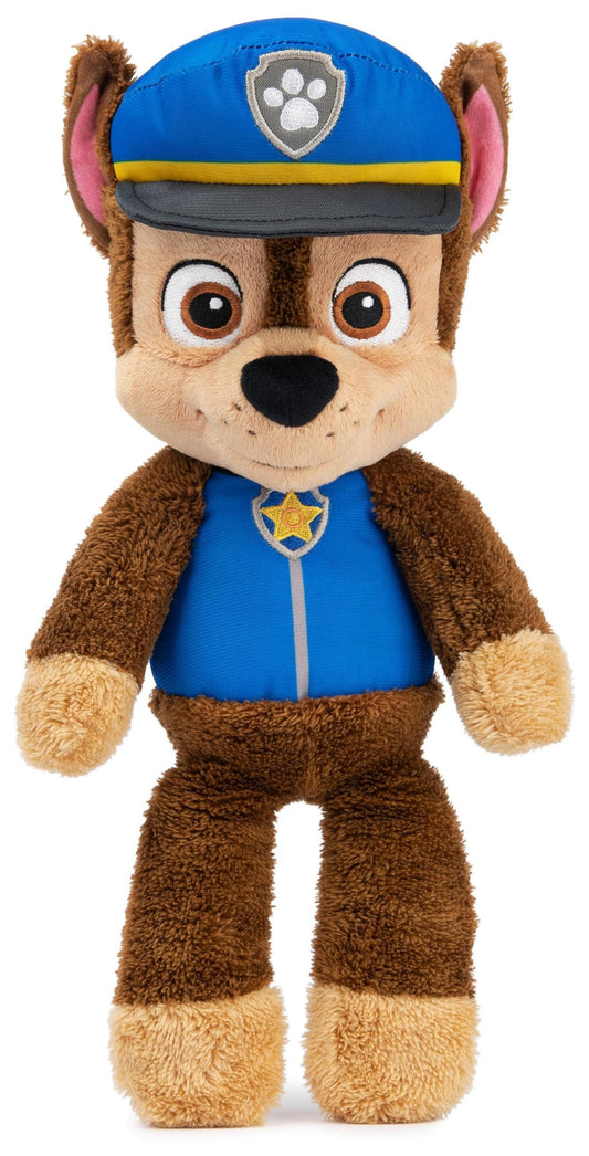 GUND PAW Patrol Stuffed Plush Chase, 30 cm - high-quality plush toy made of soft velour terry with embroidered eyes, true to the original TV series look, suitable for kids aged 1 year and up.