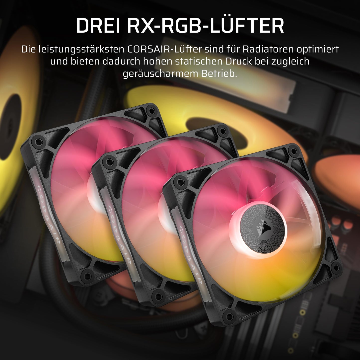 CORSAIR iCUE LINK Titan 360 RX LCD CPU Liquid Cooler - 360mm AIO - FlowDrive Cooling Engine - Intel LGA 1851/1700, AMD AM5/AM4 - 3X RX120 RGB Fans - iCUE LINK System Hub Included - Black