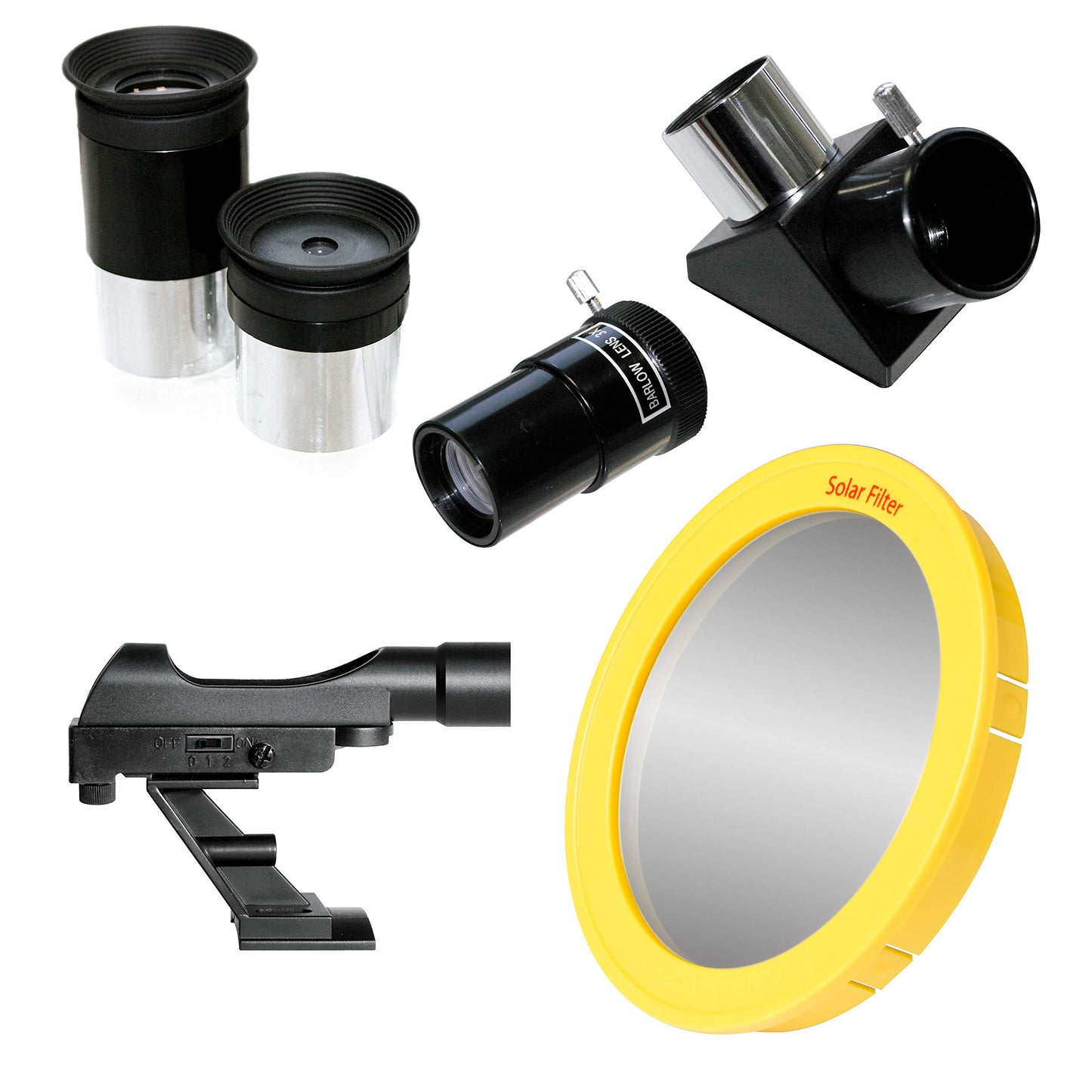 Bresser Beginner Lens Telescope Sirius 70/900 AZ with Smartphone Adapter, Sun Filter, Tripod & Accessories, for Sky Observation & Astrophotography.