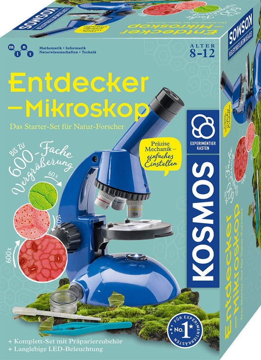 KOSMOS 636050 Discovery Microscope, science kit for kids, student microscope, microscope for kids aged 8 and up, by Kosmos