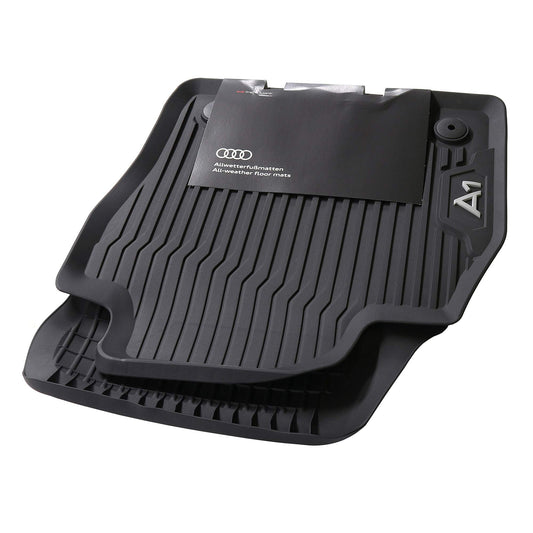 Audi 82B061501041 Premium rubber floor mats 2x front Original rubber mats all-weather mats, black